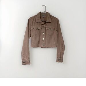 Charlotte Russe Refuge Vintage Y2K Pink Denim Jacket Women's Small Cropped